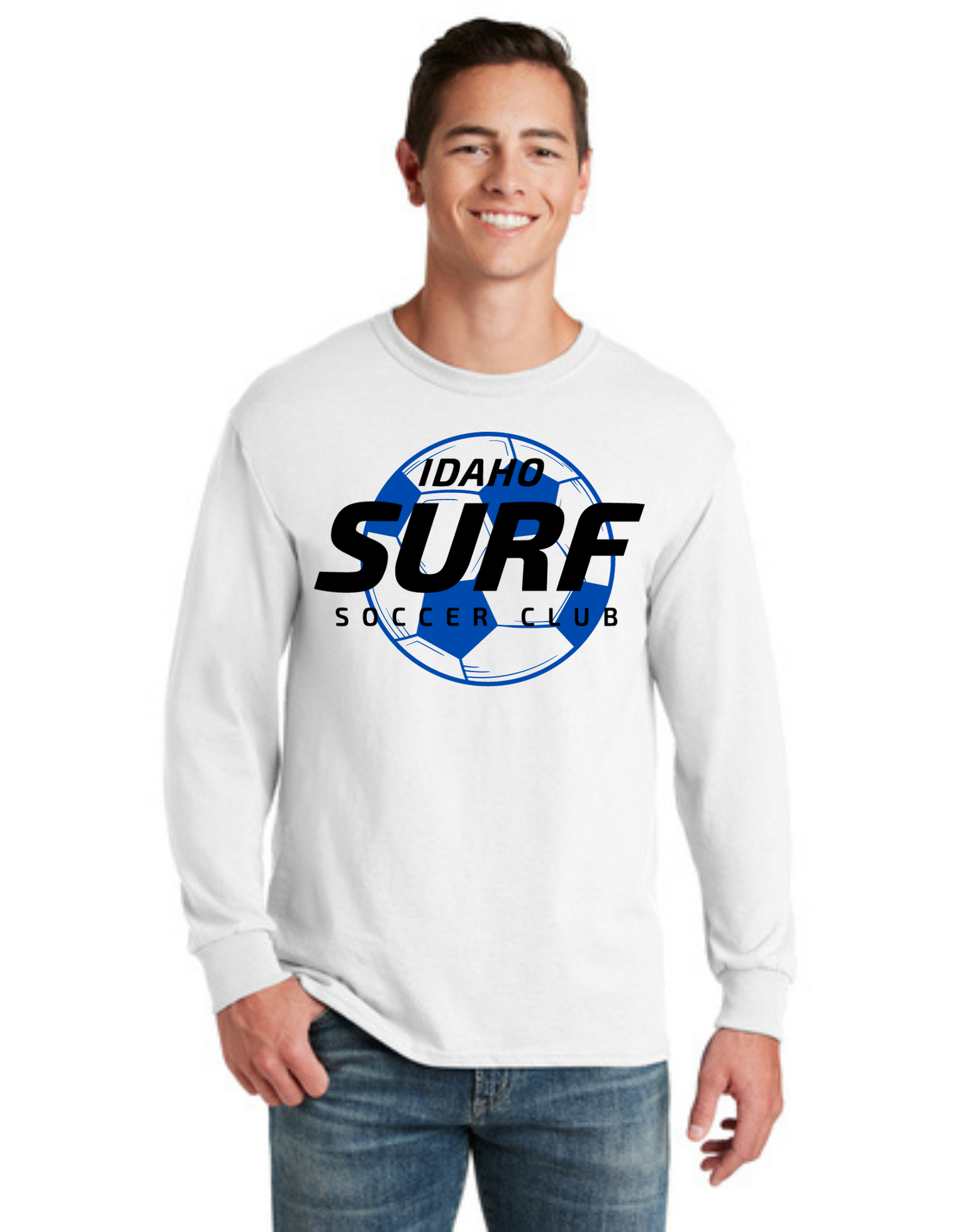 Sideline Adult Long Sleeve Shirt - Soccer Ball