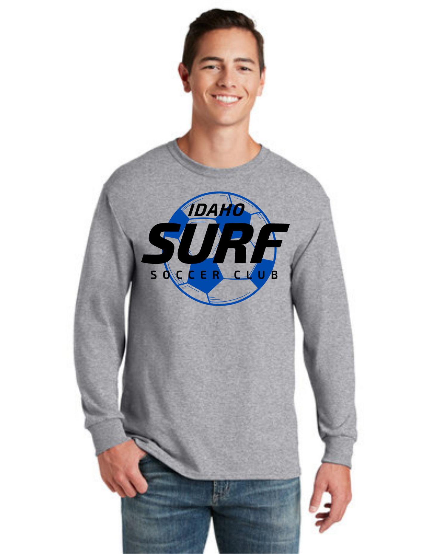 Sideline Adult Long Sleeve Shirt - Soccer Ball