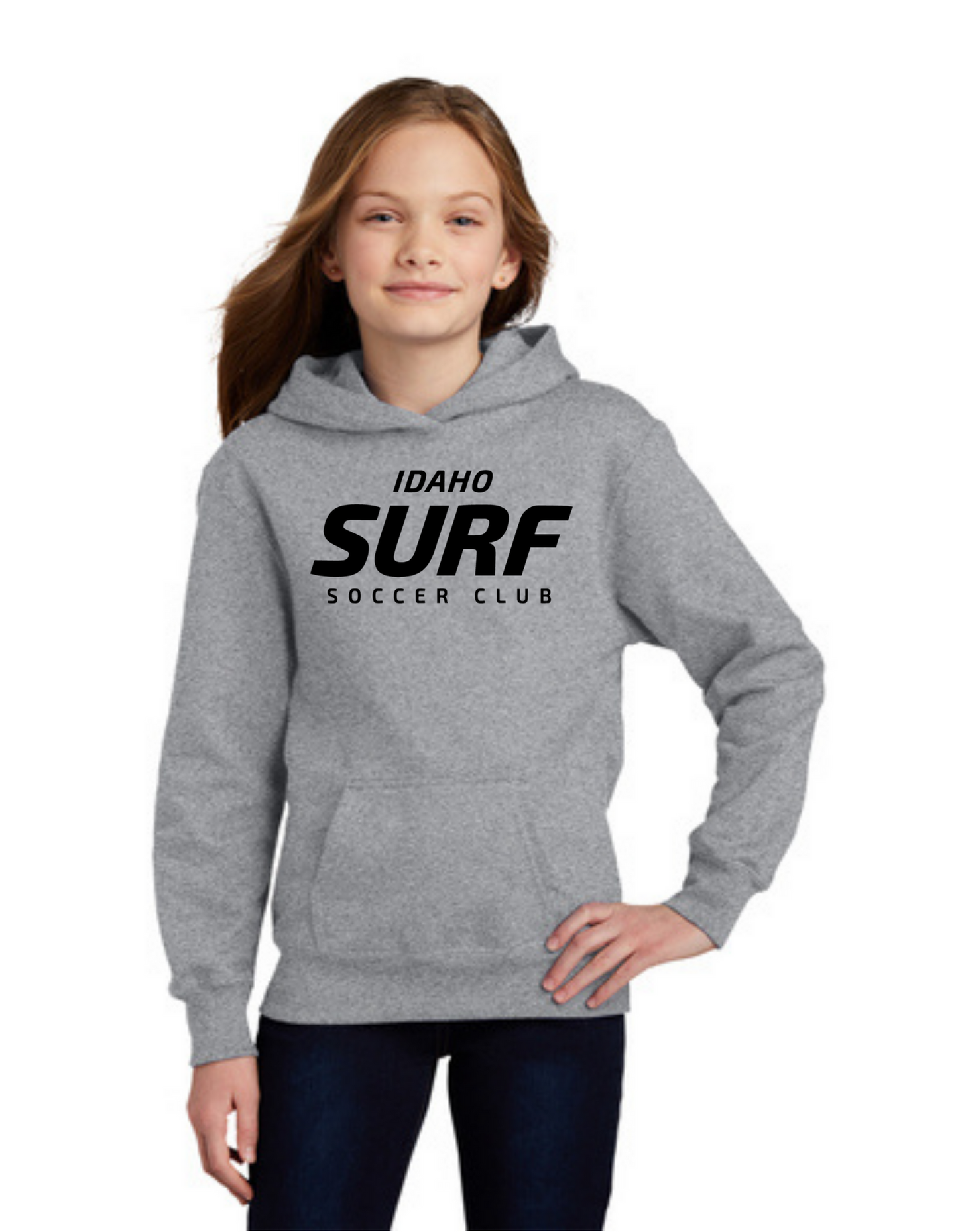 Sideline Youth Hoodie - Surf Soccer Logo
