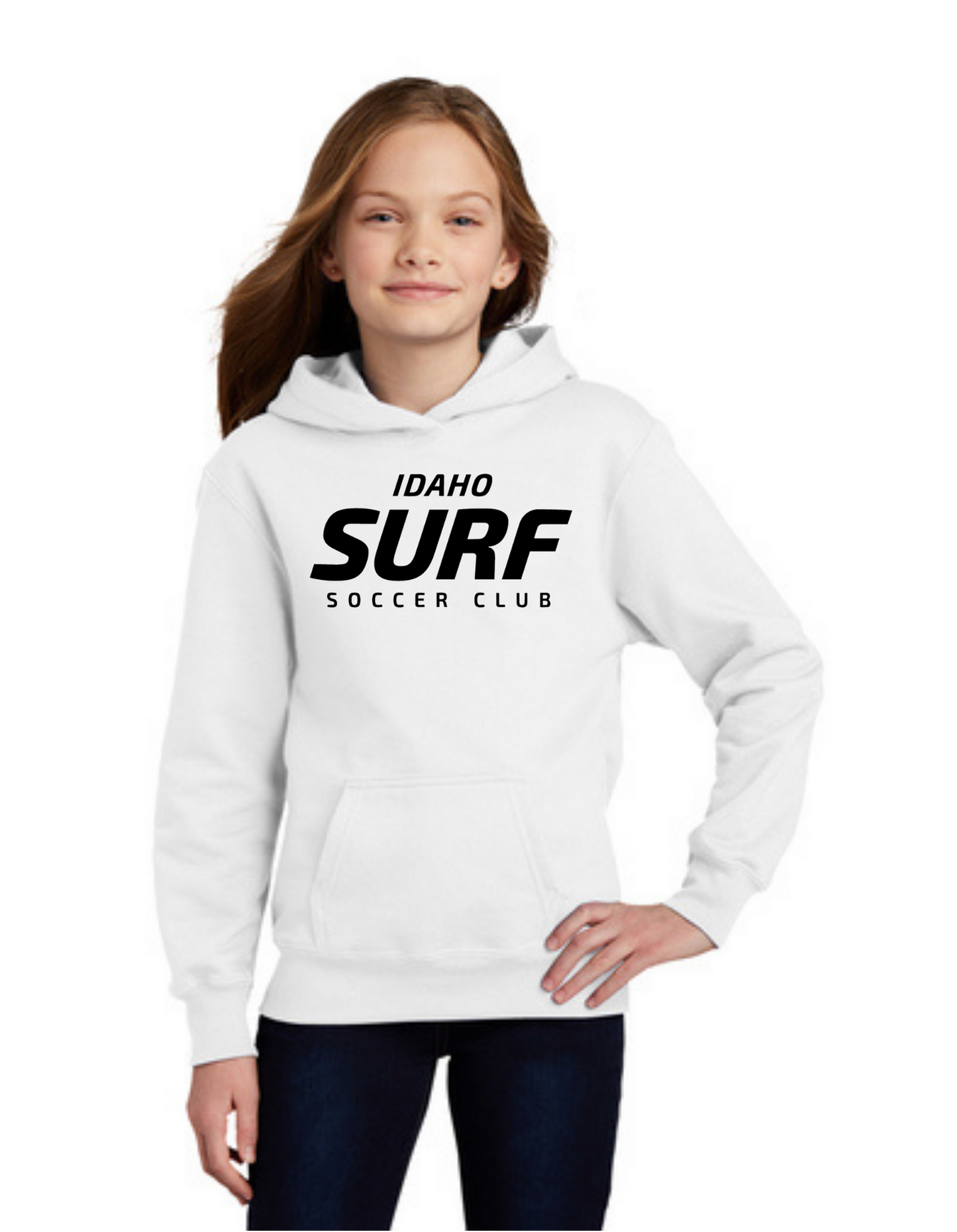 Sideline Youth Hoodie - Surf Soccer Logo