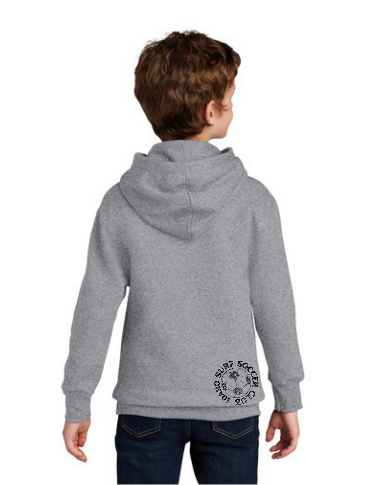 Sideline Youth Hoodie - Surf Soccer Logo