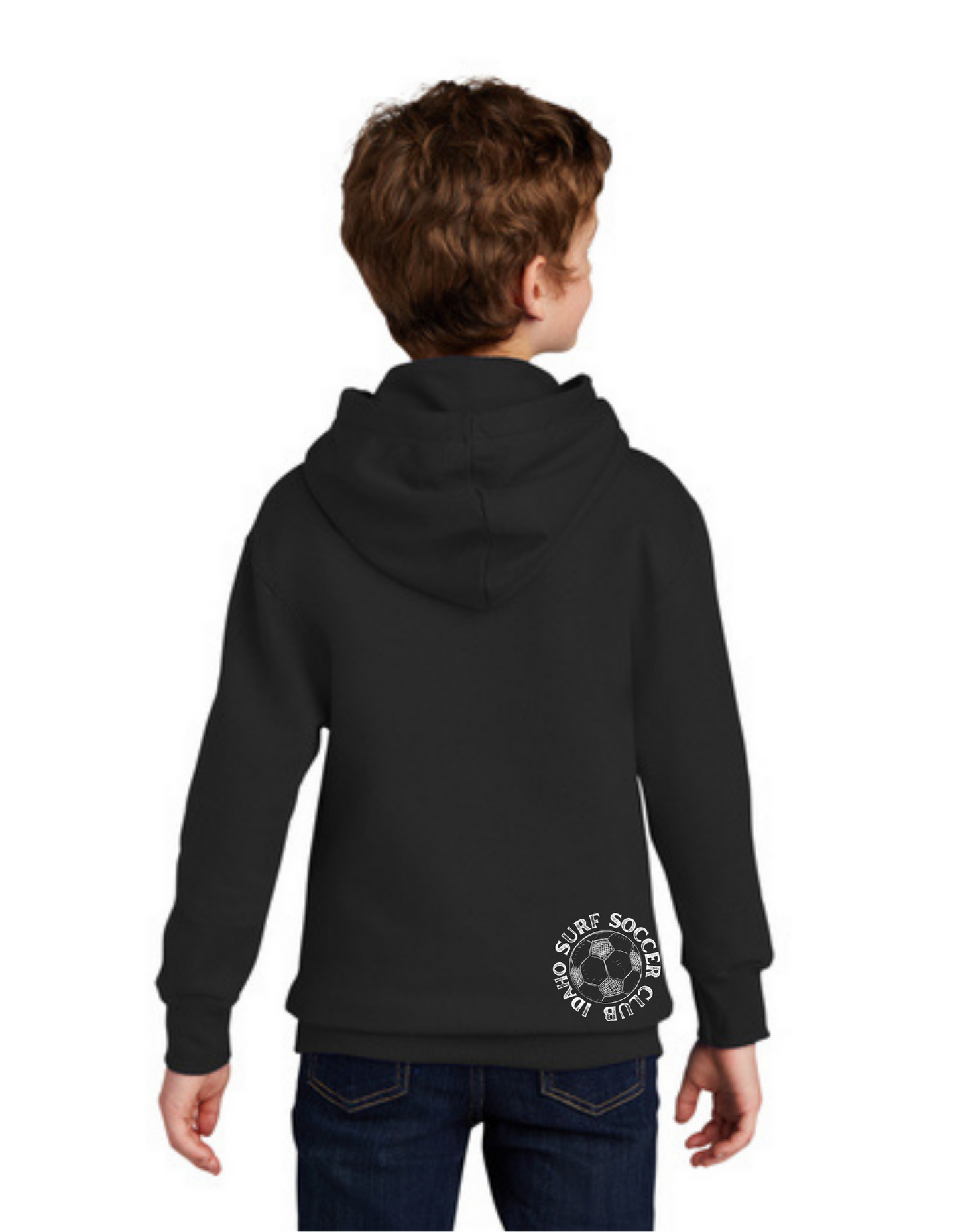 Sideline Youth Hoodie - Surf Soccer Logo