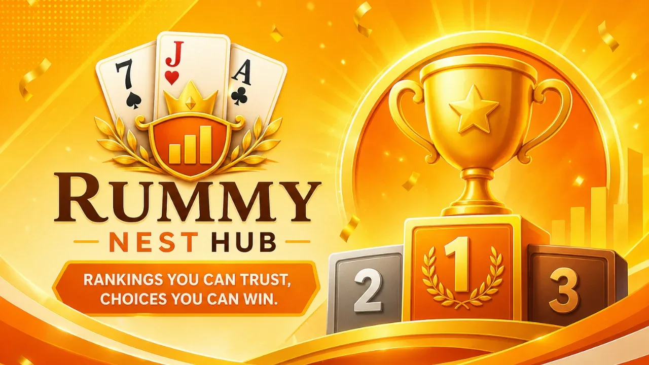 Rummy Nest Hub leaderboard slice with orange directory styling